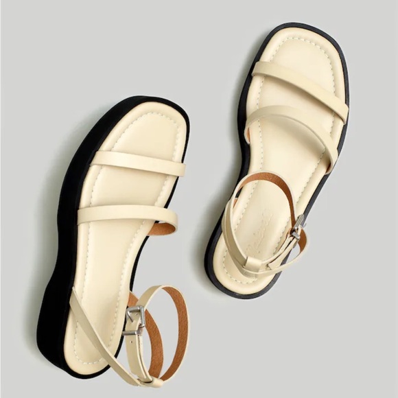 Madewell double strap platform sandal EUC - Picture 3 of 4